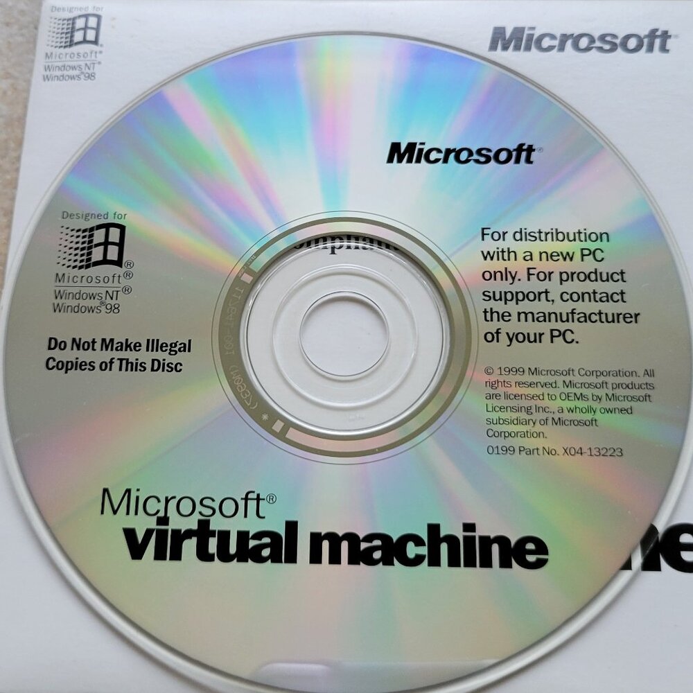 Vintage CD - Microsoft Virtual Machine